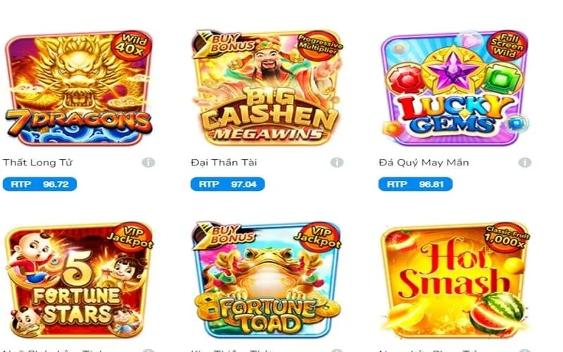 Top 5 sản phẩm hot có tại sảnh Quay hũ BK88